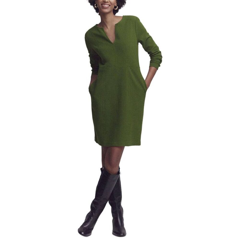 Boden Womens  Colette Ottoman Shift Dress, Green